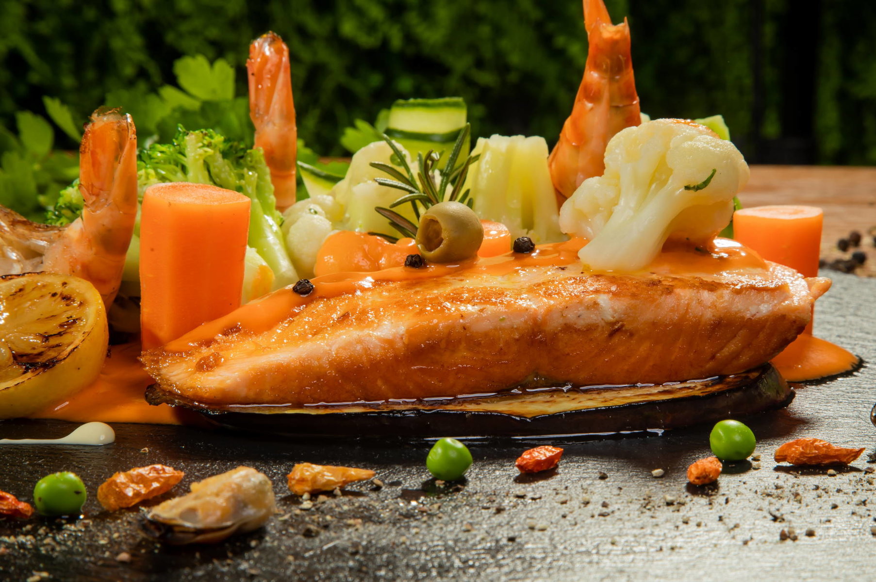 Meeresfrüchte vom Cateringservice
